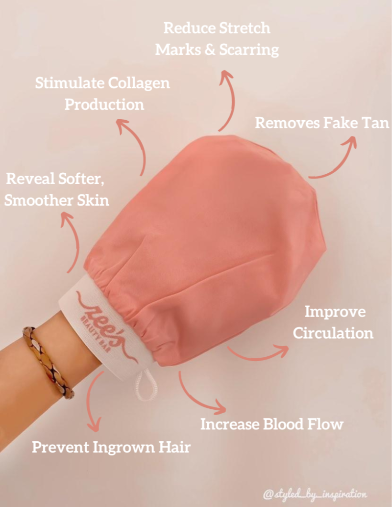 Vegan Raw Silk Exfoliating Glove - Image 2